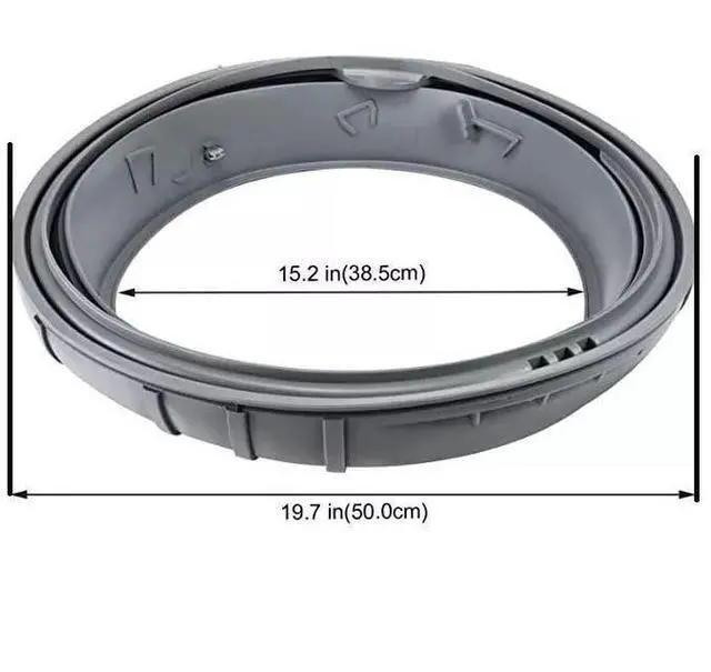 Alt view image 3 of 7 - DC97-19755C Washer Door Boot Gasket Bellow Compatible with Samsung Front Load Washers Replaces DC97-19755C DC97-16140L PS12394413 AP6262314 PD00055994 for WF50K7500 WF45H6300 Models