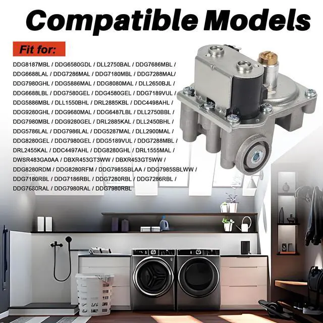Alt view image 3 of 6 - WE14X215 Gas Dryer Shutoff Valve Assembly Fit for GE Gas Dryers OEM Replacement WE4X708, WE4X709, WE14X171, WE14X214, WE14X215, AP2043480, 275356, AH266093, EA266093, PS266093