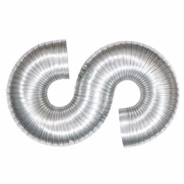 Alt view image 7 of 7 - 8 Foot ArmorFlex Dryer Vent, Flexible Aluminum Duct with Clamps, Semi-Rigid, 69028 (Pack of 12)