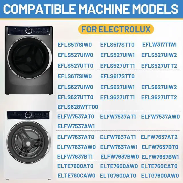 Alt view image 3 of 7 - 5304505004 for Electrolux Washer Door Seal EFLS627UTT0 EFLS617STT0 EFLS527UIW0 EFLS517SIW0 EFLS627UIW0 EFLS627UTT1 EFLS627UIW1 EFLS517STT0 EFLS527UIW1 EFLS527UTT2 EFLS617SIW0 EFLS627UIW2