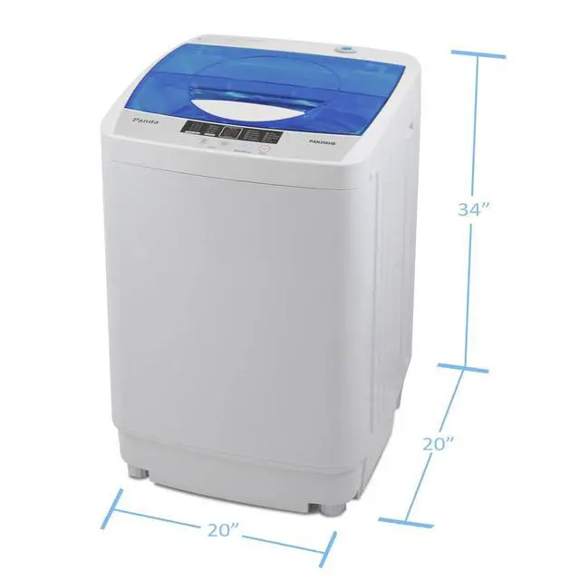 Alt view image 2 of 7 - 1.34 Cu.Ft. Portable Washing Machine, Fully Automatic, 10 lb Volume | Stainless Steel Drum; Quick Connect Adapter Included; Built-in Drain Pump; Top-load Washer for Apartments, RVs and Dorms