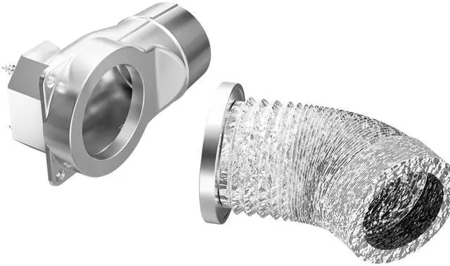 Main image of DV-90 Magnetic Dryer Vent Connector Kit - Airtight Quick-Installation for Tight Spaces, Easy lint Cleaning, Strong Magnet Self-Alignment Design with 2.6ft 6" Duct & two Clamps