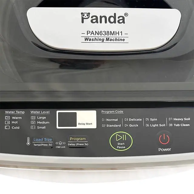 Alt view image 2 of 7 - 1.38 Cu.Ft. Portable Washing Machine, Fully Automatic Portable Washer | Stainless Steel Drum; Quick Connect Adapter&Built-in Drain Pump; Top-load Washer for Apartments, RVs and Dorms