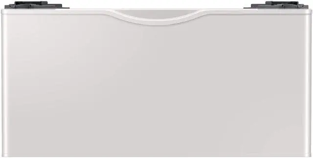 Main image of 27-Inch Washer Dryer Pedestal Stand w/ Pull Out Laundry Storage Drawer, Stainless Steel, WE402NE/A3, 28.1"D x 27"W x 14.2"H, Ivory