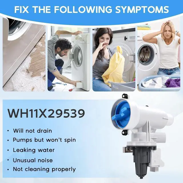 Alt view image 7 of 7 - Upgraded WH11X29539 WH11X39237(OEM) Washer Drain Pump Filter Assembly, Fit for GFW550SSN0WW GFW550SSN1WW GFW550SSN2WW GFW550SSN3WW GFW550SSN4WW GFW550SSN5WW GFW550SPN0DG for GE Top Load Washer Parts