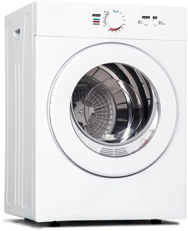 Main image of 1.8 Cu.Ft Portable Clothes Dryer 1020W Compact Laundry Drying | Durable Stainless Steel Drum, 7 Drying Modes with ECO Energy Saving, Wall-Mountable Space-Saver for Apartments & RVs