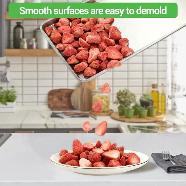 Alt view image 2 of 7 - Metal Trays for Harvest Right Freeze Dryer, Medium Freeze Dryer accessories | Compatible with Harvest Right Freeze Dryer Medium Trays (5 Pcs) + 18 Original Tray Stackers Included