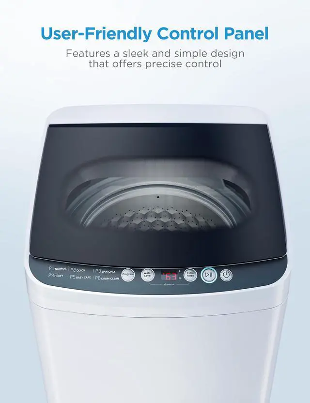 Alt view image 4 of 7 - Portable Washing Machine 0.9 Cu.ft for Homes & Apartments White