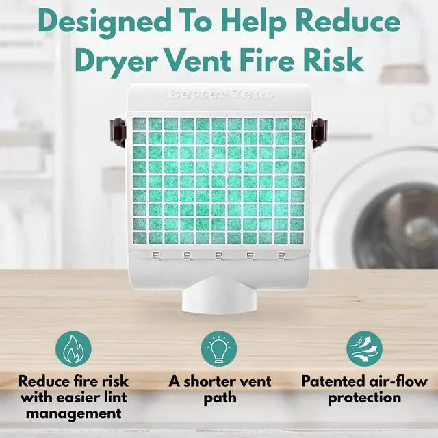 Alt view image 2 of 7 - Indoor Dryer Vent by ADR Products | No Water - No Mess | Designed To Reduce Dryer Vent Fire Risk | For Electric Dryers | Made in USA