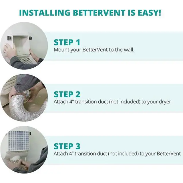 Alt view image 5 of 7 - Indoor Dryer Vent by ADR Products | No Water - No Mess | Designed To Reduce Dryer Vent Fire Risk | For Electric Dryers | Made in USA