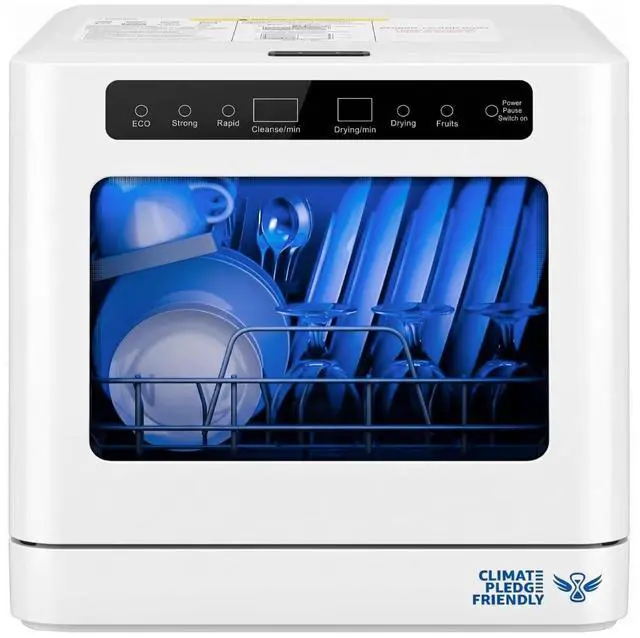 Main image of Collier Kitchen Portable Countertop Dishwasher Compact Mini Dishwasher with 5 Wash Programs, Built-in Water Tank & Hose Connection Space-Saving for Apartments, RVs & Small Kitchens