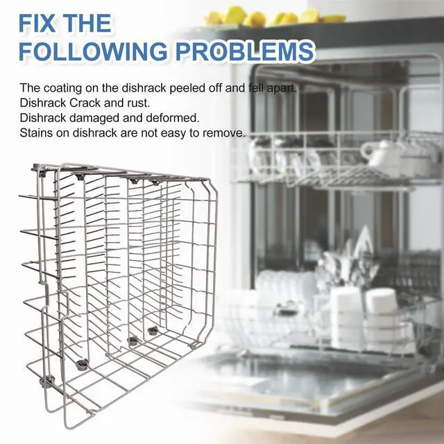 Alt view image 5 of 7 - 2026 UPGRADEDDD82-01384A Dishwasher Lower Rack Replacement Parts Fit for Samsung Dishwaher DW80R2031US, DW80R2031UG, DW80N3030US, DW80N3030UB, DW80N3030UW, DW80M2020US, DW80CG4021SR, DW80CG4051SR
