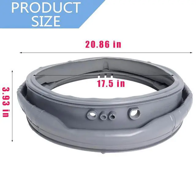 Alt view image 3 of 7 - MDS47123608 WM8100HVA Washer Door Boot Gasket Seal Parts Compatible with LG Kenmore Washing Machine WM8000HVA/HWA, WM4070HVA/HWA,WM4270HWA, Replace AP5668418, 2673936, PS6448330