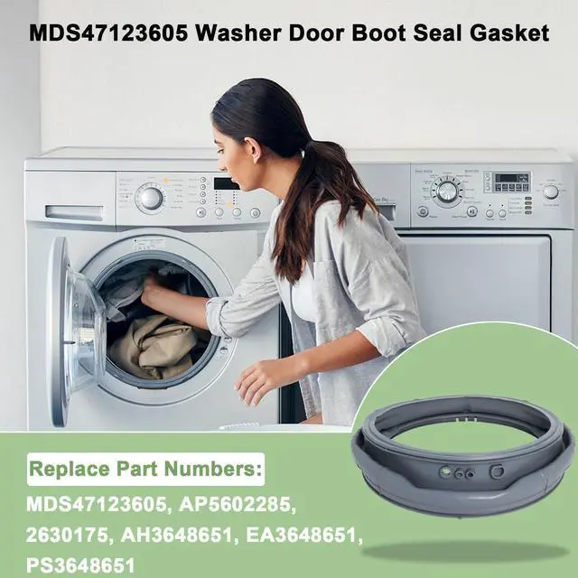 Alt view image 4 of 7 - WM3470HVA WM3570HVA MDS47123605 Washer Door Boot Seal Gasket Compatible with LG Kenmore Washer Boot Gasket WM3570HWA, WM3770HWA,WM3575CW, WM3470HWA Washer Door Boot Rubber Seal