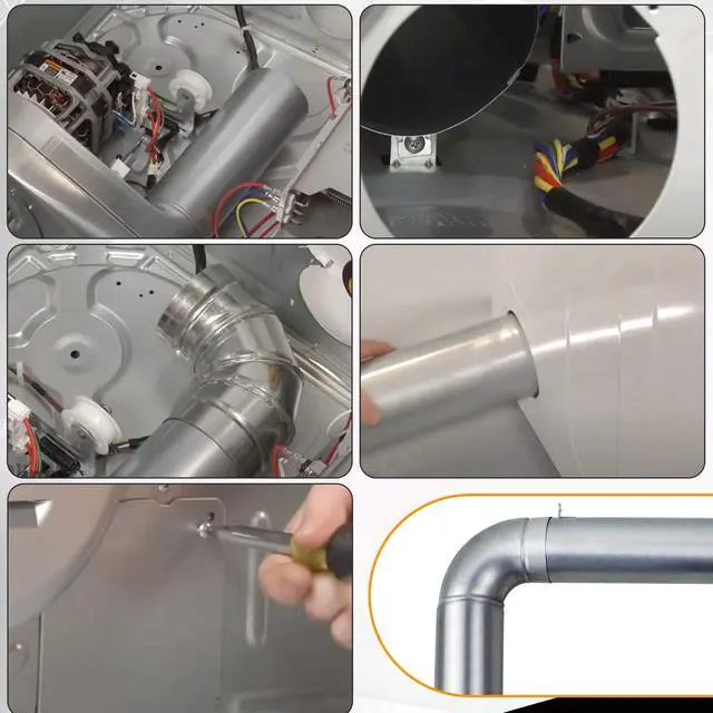 Alt view image 5 of 7 - Upgraded 383EEL9001B Dryer Venting Kit Assembly Compatible with LG Kenmore Sears, Replaces 1266802 AH3575086 EA3575086, AP4438852, PS2438605, EAP2438605, Adjustable
