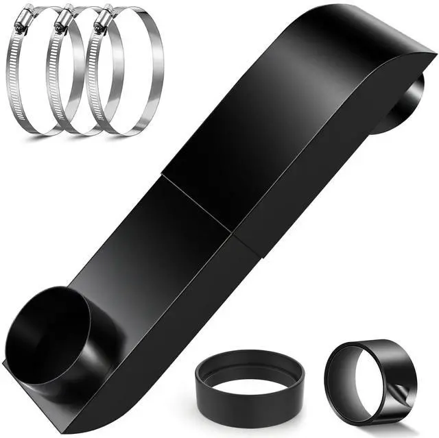 Main image of Periscope Dryer Vent, 9.5-14.5" Adjustable Dryer Vent Upgraded 304 Stainless Steel Telescoping Dryer Vent Connector Kit for 4 in Outlet Tight Space Slim Flat Exhaust Duct Pipe Hose Replacement Vents