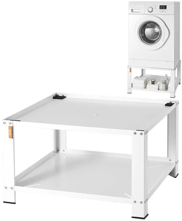 Main image of Laundry Pedestal with Storage Shelf, 28" Lx28 Wx16 H, Washer and Dryer Stand Base Universal Platform, Fit 660lbs Capacity, Heavy Duty Steel Multi-Functional Base for Washing Machine