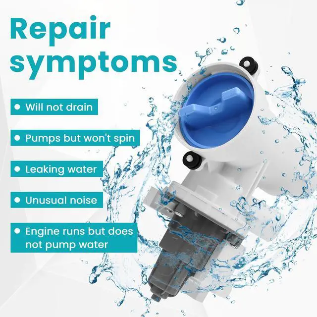 Alt view image 6 of 7 - WH11X29539 AP6986715 Drain Pump and Filter Replacement Fit for GE Front Load Washers gfw550spn2dg Replaces B25-3A04, 4962370, EAP16217203, PD00065822, PS16217203 by (1-year QA)