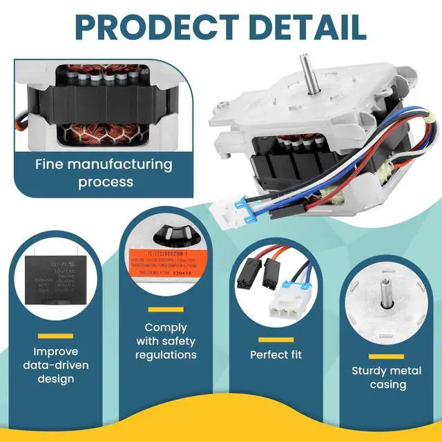 Alt view image 3 of 7 - DD81-01640A Dishwasher Circulation Pump Motor Compatible for Sam-Sung Dishwasher,IC-77225SSDWB-1 Sam-Sung Dishwasher Motor Replace PD00041683 3447464 AP5957982 PS10067144 EAP10067144 Parts-by