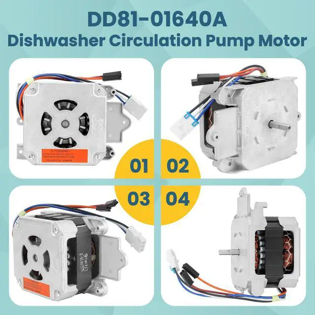 Alt view image 4 of 7 - DD81-01640A Dishwasher Circulation Pump Motor Compatible for Sam-Sung Dishwasher,IC-77225SSDWB-1 Sam-Sung Dishwasher Motor Replace PD00041683 3447464 AP5957982 PS10067144 EAP10067144 Parts-by