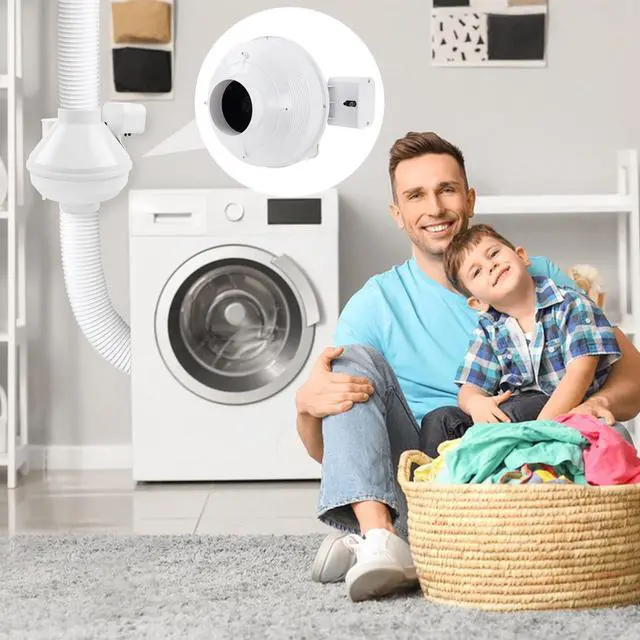 Alt view image 6 of 6 - Dryer Booster Fan with Pressure Switch for Automatic Activation, Effectively Boosting Drying Efficiency and Reducing Lint Buildup. Compatible with Dbf110 Vent Booster Fans 4-Inch With Plug, 167 CFM