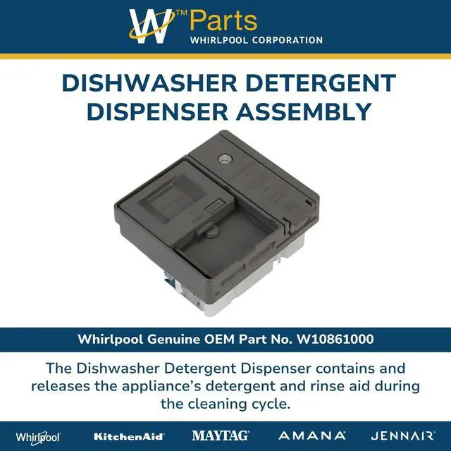 Alt view image 5 of 6 - W10861000 Detergent Dispenser