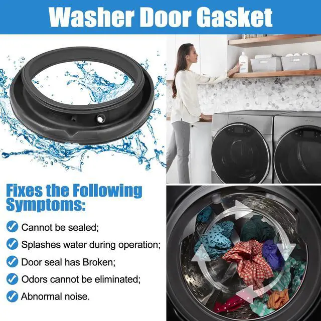 Alt view image 7 of 7 - Upgraded W11384425 W10920669 Washer Door Boot Seal Compatible with Whirlpool Washer Seal Replacement Washer Door Gasket for Maytag Whirlpool Washer Bellow WFW8620HW3, MHW8630HW4, WFW9620HW2 Door Seal