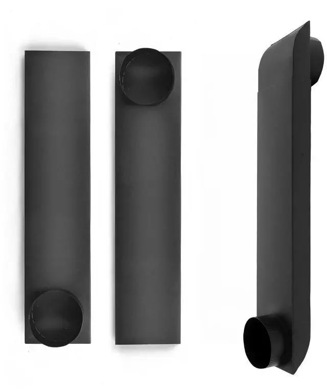 Main image of Dryer Vent Periscope, Black Stainless Steel, 21-38 Inch Adjustable Length, Telescoping Vent Duct for Tight Spaces for Tight Spaces, Fits Whirlpool & All 4in Dryer Outlets