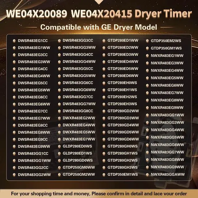 Alt view image 2 of 7 - WE04X20089 Dryer Timer Compatible with GE Dryers Replacement for AP5806905 | Upgraded Dryer Timer Replacement for WE4M356 3288679 TMD14M08
