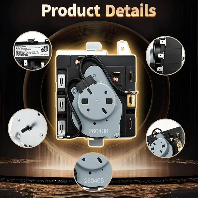 Alt view image 6 of 7 - WE04X20089 Dryer Timer Compatible with GE Dryers Replacement for AP5806905 | Upgraded Dryer Timer Replacement for WE4M356 3288679 TMD14M08