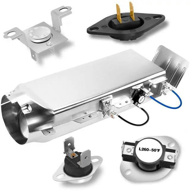 Main image of DC97-14486A Dryer Heating Element, Fit for Samsung DVE50R5200W/A3 DV42H5200EP/A3 DV40J3000EW/A2 DVE50R5400V/A3 DV42H5200EW/A3 DVE45R6100C/A3 DVE50M7450W/A3 DV48H7400EW/A2