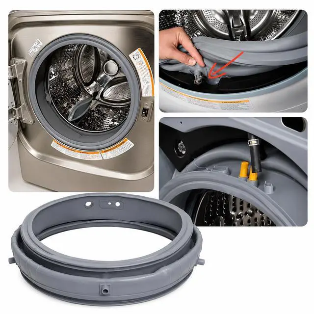 Alt view image 7 of 7 - MDS47123608 WM8100HVA Washer Door Boot Gasket Seal Parts Compatible with LG Kenmore Washing Machine WM4070HVA/HWA, WM4270HWA, WM8000HVA/HWA, Door Seal Replace AP5668418, PS6448330, 2673936