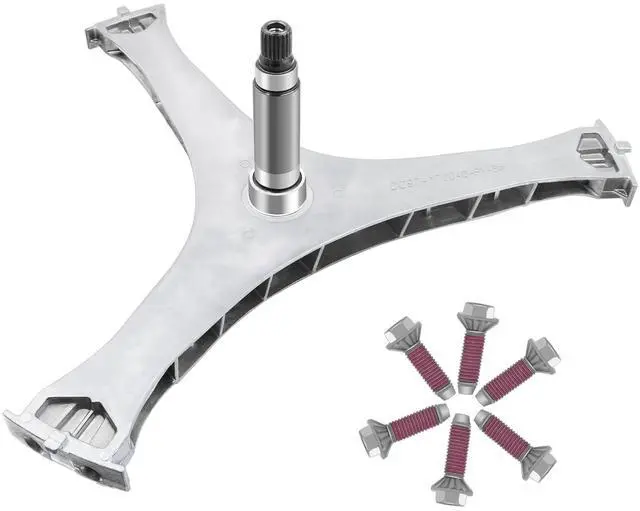 Main image of DC97-17004B Washer Flange Shaft Assembly Compatible with Samsung Washing Machine, with DC60-40137A Spider Hex Bolt (6 Pack) Replace DC97-17004A DC97-17004E AP5800144 4000061