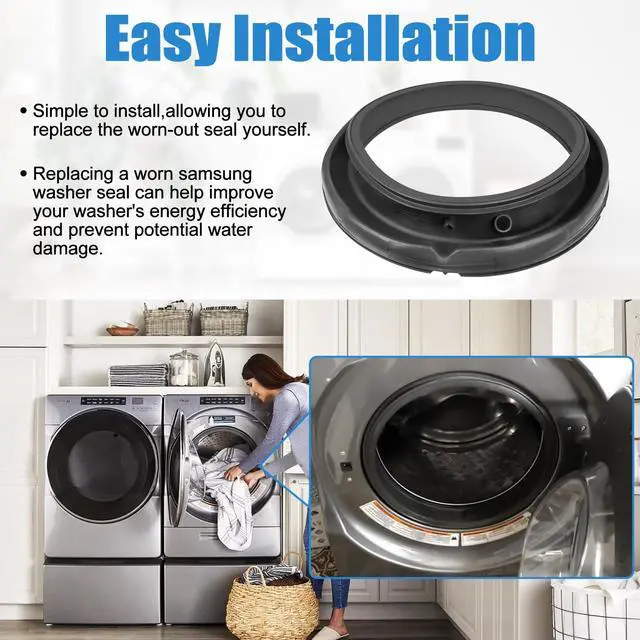 Alt view image 6 of 7 - Upgraded W11314648 Washer Door Boot Seal Compatible with Whirlpool Duet Washer Door Seal W10897390 Maytag Front Load Washing Machine Seal Bellow Gasket Parts WFW6620HC0 MHW5630HW0 WFW5620HW0 Door Seal