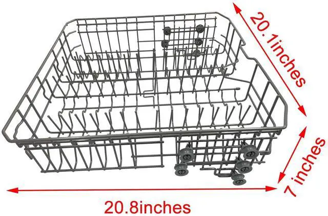 Alt view image 2 of 6 - 2026 Next GenerationDD82-01074A Middle Rack Assembly OEM Replacement part Fit For Samsung Dishwasher Dishrack DW80R5061/DW80R5060/DW80K7050UG Series