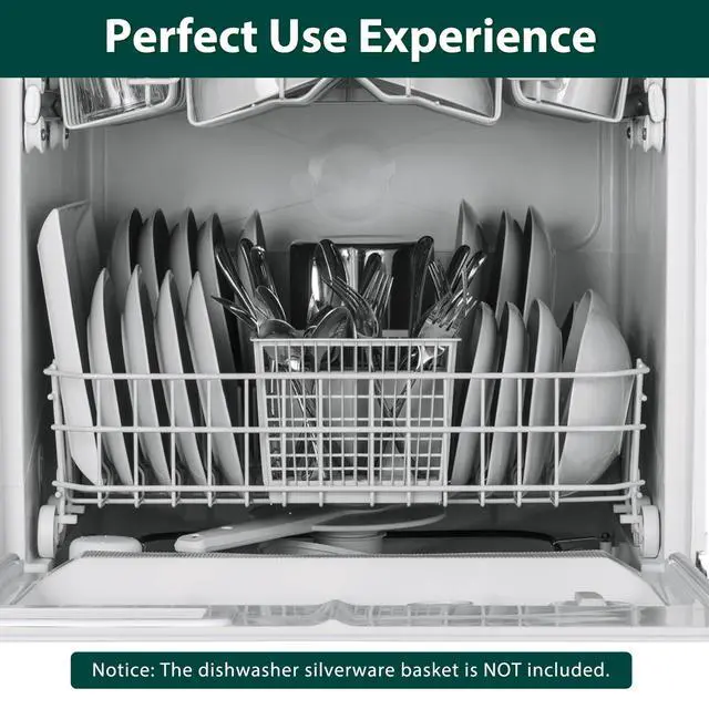 Alt view image 7 of 7 - WD28X31819 WD28X10284 Lower Dishwasher Rack Replacement Parts for GE Lower Dish Rack Dishwasher Roller Wheels GE GSD2100V55BB GSD2100V70BB GSD2100V55WW Built-In Bottom Dishrack Assembly 1 Pcs