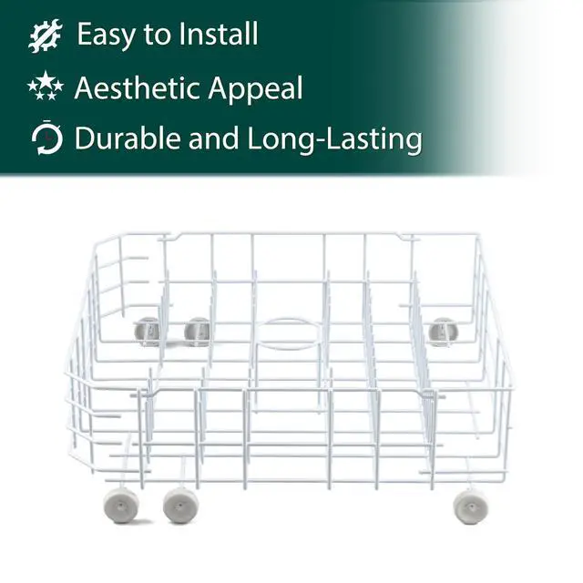 Alt view image 4 of 7 - WD28X31819 WD28X10284 Lower Dishwasher Rack Replacement Parts for GE Lower Dish Rack Dishwasher Roller Wheels GE GSD2100V55BB GSD2100V70BB GSD2100V55WW Built-In Bottom Dishrack Assembly 1 Pcs