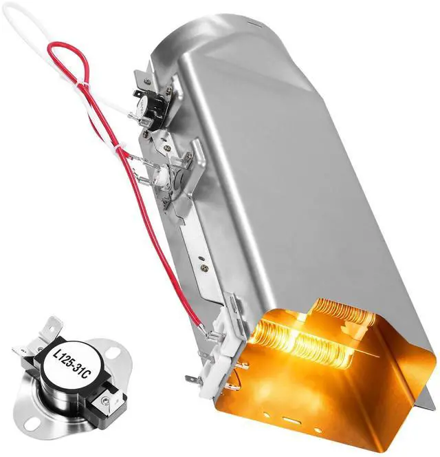 Main image of Dryer Heating Element Kit for DLE2516W DLE4970W DLE7100W DLE7300VE DLE1310W DLEX3470V DLEX8000V DLE5977W DLE1501W DLE6100W DLE1101W DLE7300WE DLE5955W DLEX3700V DLEY1201V DLE1501W Dryers