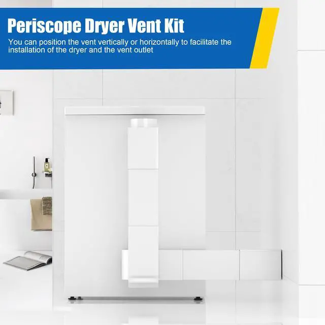 Alt view image 4 of 7 - UD48S Telescoping Dryer Vent, 4" Stainless Steel Adjustable 17.7"-29.5" Inch Periscope Dryer Duct Kit for Tight Spaces Fits LG/Whirlpool and all 4in Dryer Vent Outlet