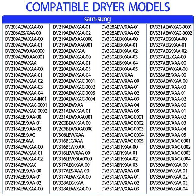 Alt view image 4 of 7 - DVE45T6000W/A3 DVE45R6100P/A3 DVE45R6100W/A3 Dryer Heating Element Kit | for samsung DVE50M7450P/A3 DVE50T5300C/A3 DVE45T6000V/A3 DVE50M7450W/A3 DVE45N5300W/A3 DV395ETPASU/A1 DV220AEW DV393ETPARA