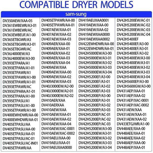 Alt view image 5 of 7 - DVE45T6000W/A3 DVE45R6100P/A3 DVE45R6100W/A3 Dryer Heating Element Kit | for samsung DVE50M7450P/A3 DVE50T5300C/A3 DVE45T6000V/A3 DVE50M7450W/A3 DVE45N5300W/A3 DV395ETPASU/A1 DV220AEW DV393ETPARA