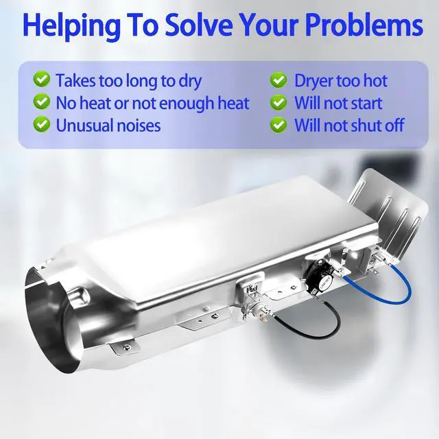 Alt view image 7 of 7 - DVE45T6000W/A3 DVE45R6100P/A3 DVE45R6100W/A3 Dryer Heating Element Kit | for samsung DVE50M7450P/A3 DVE50T5300C/A3 DVE45T6000V/A3 DVE50M7450W/A3 DVE45N5300W/A3 DV395ETPASU/A1 DV220AEW DV393ETPARA