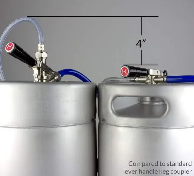 Alt view image 7 of 7 - Keg Coupler, D System, Nickel