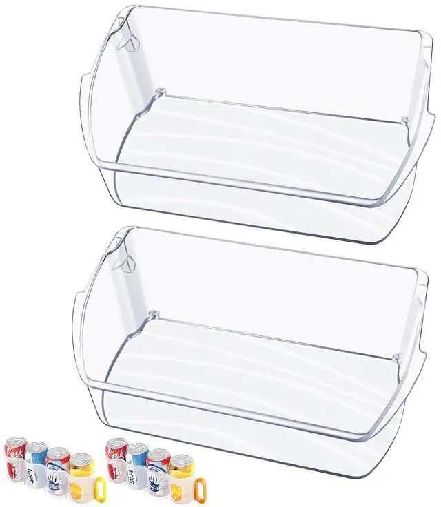 Main image of 2PACK-UPGRADED 242079701 Refrigerator Door Bin, Compatible with Frigidaire Kenmore Refrigerator Door Shelf Bin Parts 242011501 242011504 AP5270343 FFHB2750TS FGHB2868TF LGHD2369TF Door Shelf