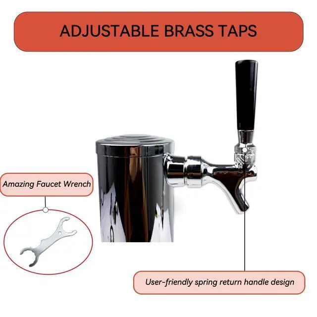 Alt view image 3 of 6 - Standard Tower Kegerator No Tank Beer Conversion Kit
