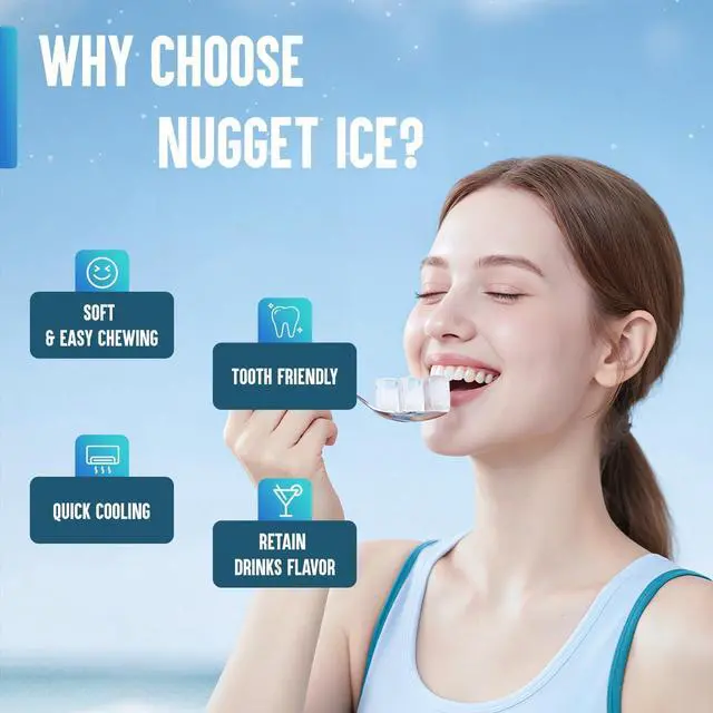 Alt view image 3 of 7 - Nugget Ice Maker Countertop, 40lbs/24H Soft Chewable Pellet Ice Machine with Self-Cleaning, Sonic Ice Maker for Home Kitchen, Office - Black Stainless