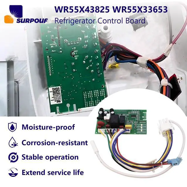Alt view image 6 of 7 - WR55X43825 WR55X33653 Refrigerator Control Board Compatible With GE Hotpoint Replaces WR55X31087 WR55X32405 WR55X33565