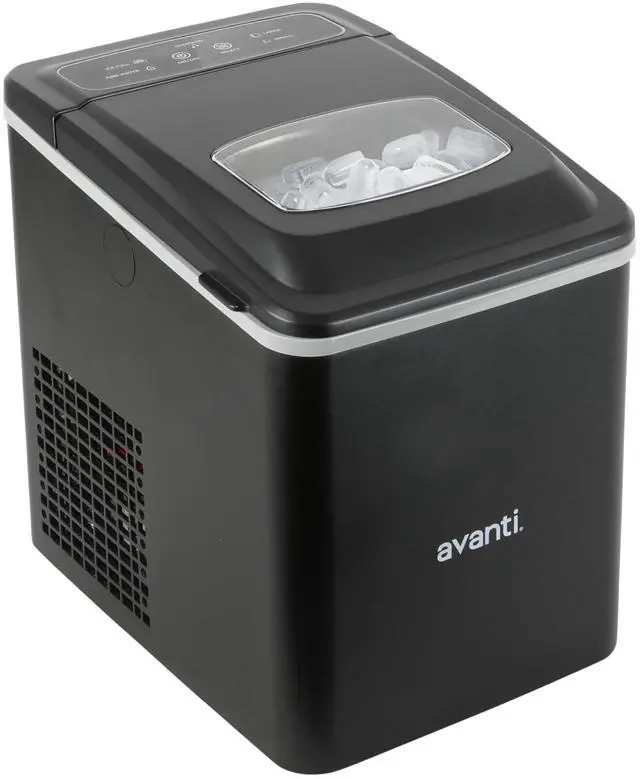 Main image of Ice Maker Mighty Ice Countertop Design Makes 26 Pounds of Bullet-Shaped Ice Cubes in 24 Hours, Digital Touch Controls and Self Cleaning Function, Includes Scoop, Black