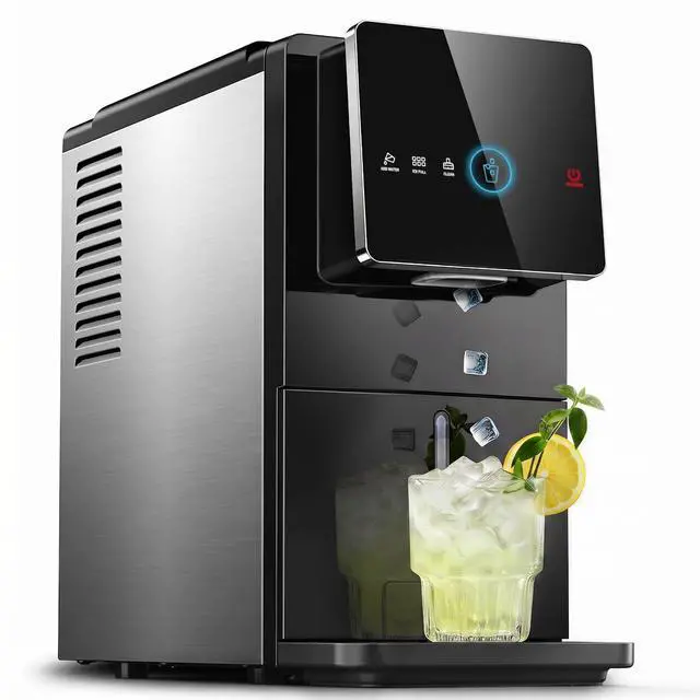 Main image of Nugget Ice Maker Countertop, Self Dispensing Ice Machine with Auto Drop System, Self Cleaning Portable Ice Maker, 40 lbs/Day Soft Chewable Nugget Ice for Home Kitchen Party