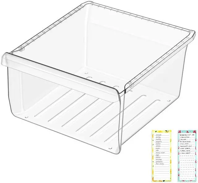 Main image of UPGRADED DA97-08693B Refrigerator Crisper Drawer Compatible with Samsung Refrigerator Drawer Parts RS25J500DSR RS25J500DSG RS261MDRS RS25H5000SR DA97-08693B Samsung Fridge Drawer Replacement Upper Bin